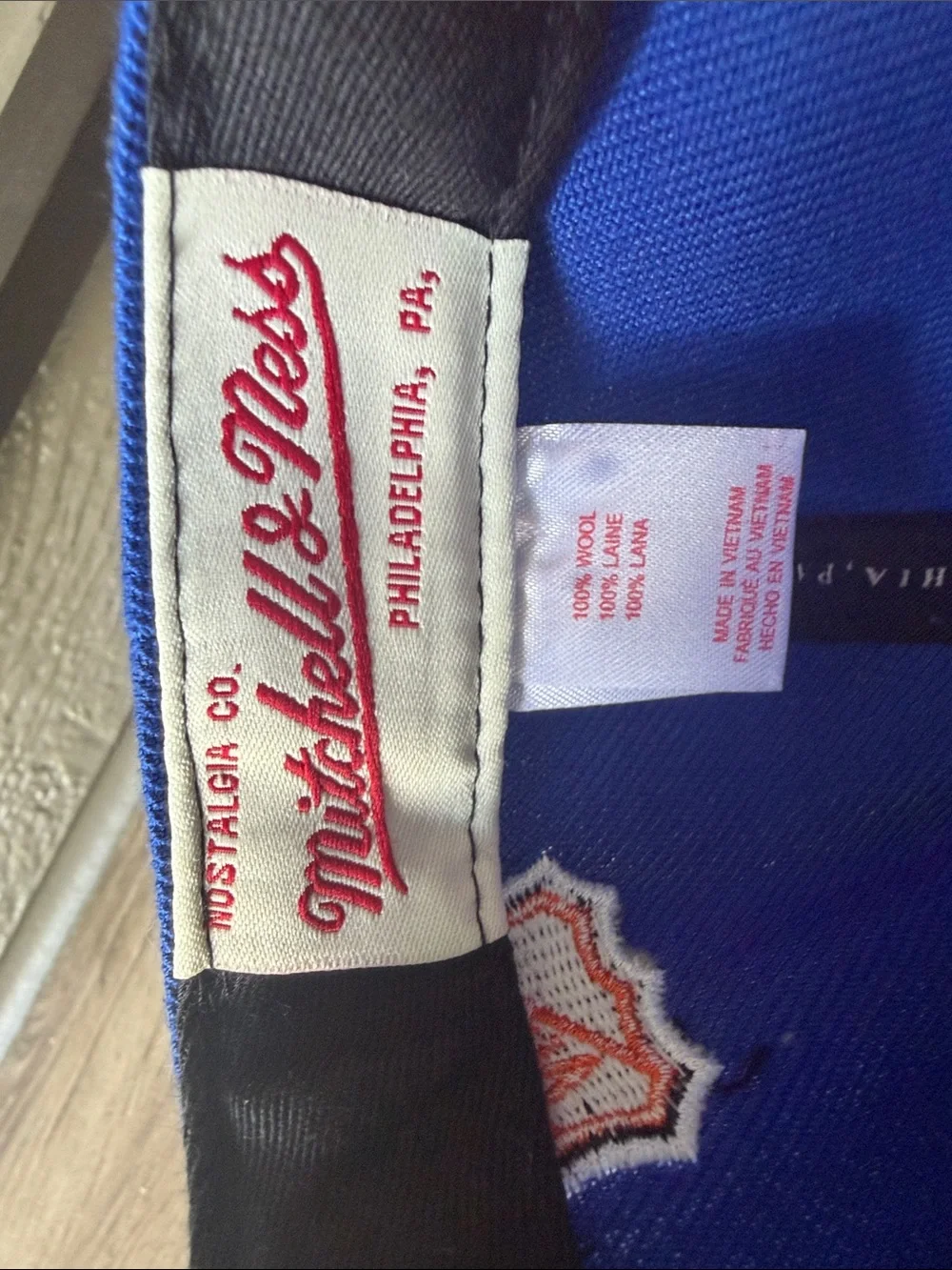 Mitchell & Ness Montreal Canadiens Blue and Red Snapback Hat adjustable
